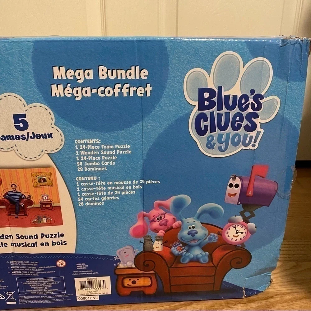 Blues Clues Mega Bundle 5 Games in One NIB Toys Puzzle Foam Dog Nickelodeon
